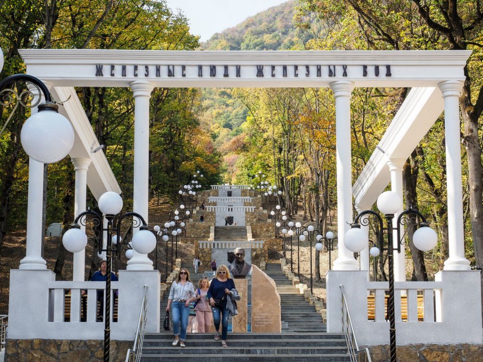 Длина каскадной лестницы в железноводске